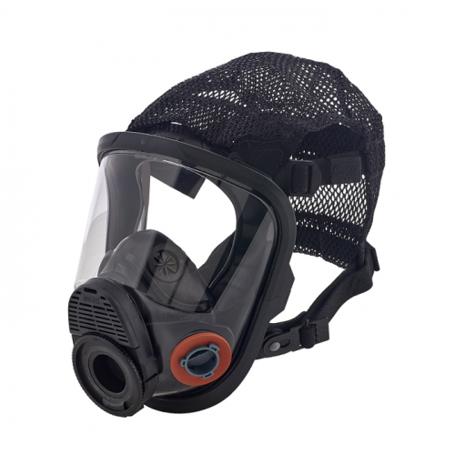 MSA 10083791, FACEPIECE ASSEMBLY, ADVANTAGE 4000, TWIN, LARGE, HYCAR, RUBBER HEAD HARNESS